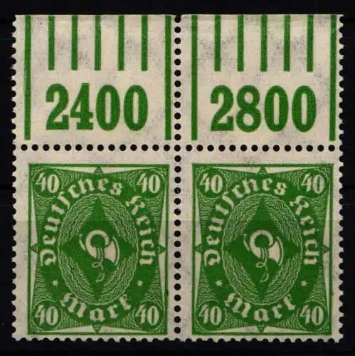 Deutsches Reich 232 W OR postfrisch im Paar 1/5/1 #NL596