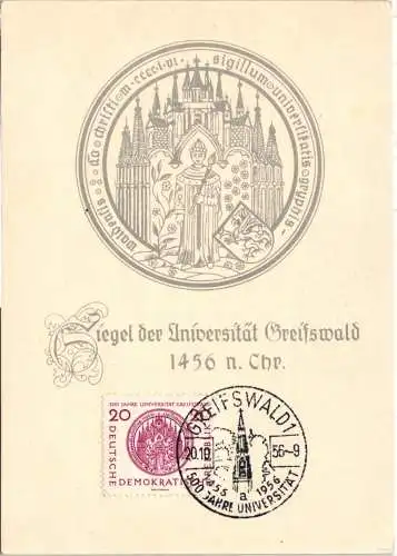 DDR 543 auf Ausstellungskarte Maximumkarte #NL555