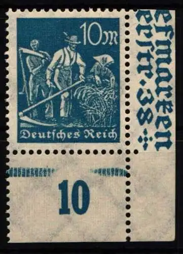 Deutsches Reich 239 postfrisch vom Eckrand #NL631