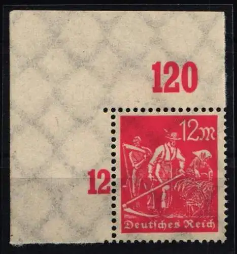 Deutsches Reich 240 P OR postfrisch vom Eckrand #NL635
