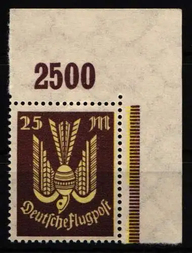 Deutsches Reich 236 P OR postfrisch vom Eckrand #NL623