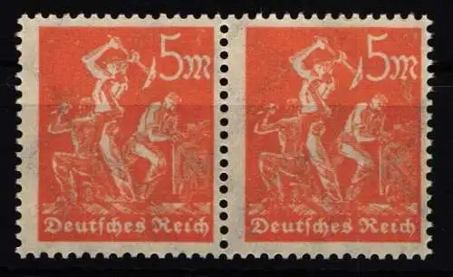 Deutsches Reich 238 z postfrisch im Paar, geprüft Infla Berlin #NL628