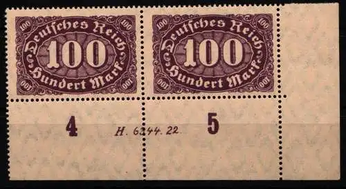 Deutsches Reich 219 HAN postfrisch H 6344.22 #NL621