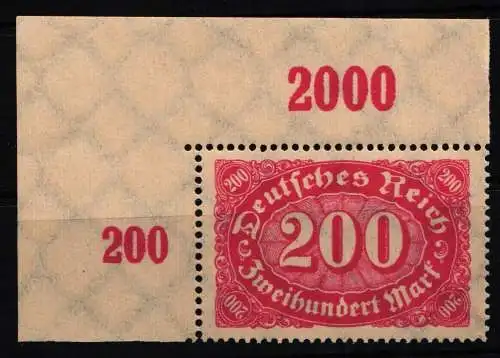 Deutsches Reich 248 c P OR postfrisch vom Eckrand, geprüft Infla Berlin #NL657