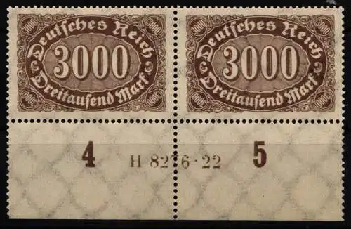 Deutsches Reich 254 HAN postfrisch H 8276.22 #NL686