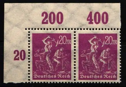 Deutsches Reich 241 Y P OR postfrisch Paar vom Eckrand #NL641