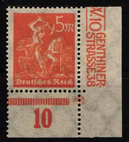 Deutsches Reich 238 postfrisch vom Eckrand #NL627