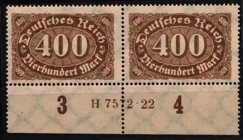 Deutsches Reich 250 HAN postfrisch H 7572.22 #NL676