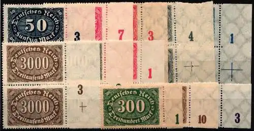 Deutsches Reich Lot aus 246-257 postfrisch je mit Nummer #NL659