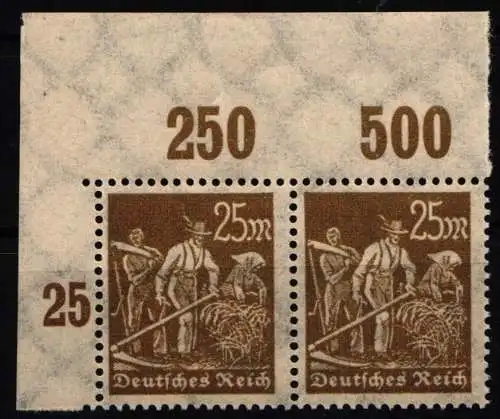 Deutsches Reich 242 P OR postfrisch im Paar #NL644