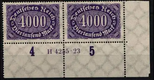 Deutsches Reich 255 HAN postfrisch H 4255.22 #NL687