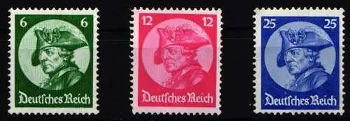Deutsches Reich 479-481 postfrisch Hauptwert erhöht geprüft Schlegel BPP #NL727