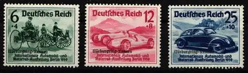 Deutsches Reich 695-697 postfrisch leichte Mängel, geprüft Schlegel BPP #NL764