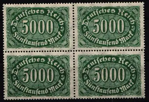 Deutsches Reich 256 c I postfrisch im 4er Block geprüft Infla Berlin #NL699