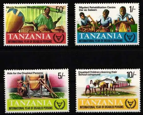 Tansania 185-188 postfrisch #NP862