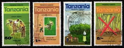 Tansania 127-130 gestempelt #NP865