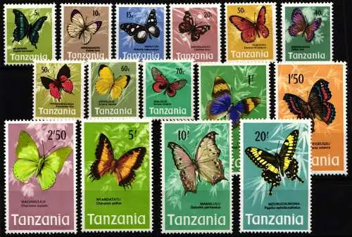 Tansania 35-49 postfrisch #NP858