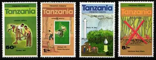 Tansania 127-130 postfrisch #NP864