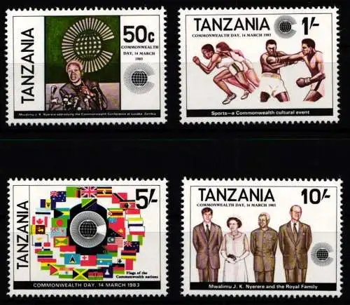Tansania 221-224 postfrisch #NP884