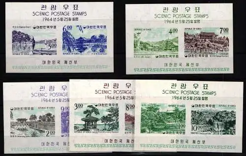 Korea Süd Block 186-190 postfrisch als Blockausgabe #NP918