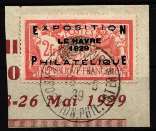 Frankreich 239 gestempelt Briefmarkenausstellung Le Havre 1929 #NK007