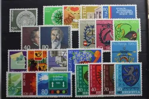 Schweiz Jahrgang 1980 mit 1169-1190 postfrisch #SG961