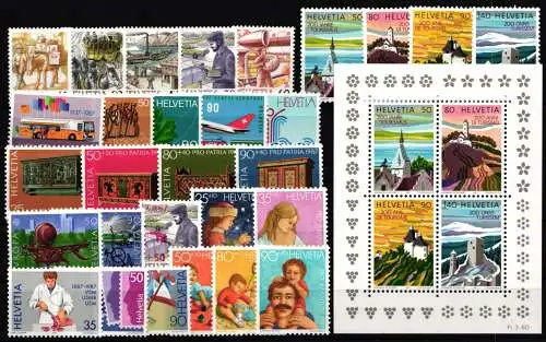 Schweiz Jahrgang 1987 mit 1335-1363 postfrisch #NO124