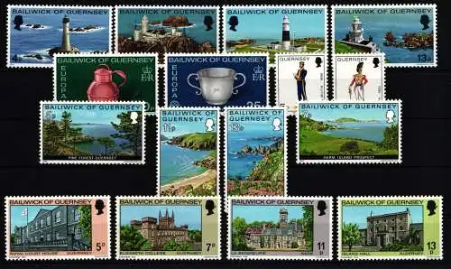 Großbritannien Guernsey Jahrgang 1976 mit 129-144 postfrisch #KG581