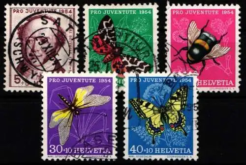 Schweiz 602-606 gestempelt #NP468
