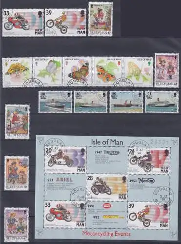 Isle of Man Jahrgang 1993 gestempelt #NB854