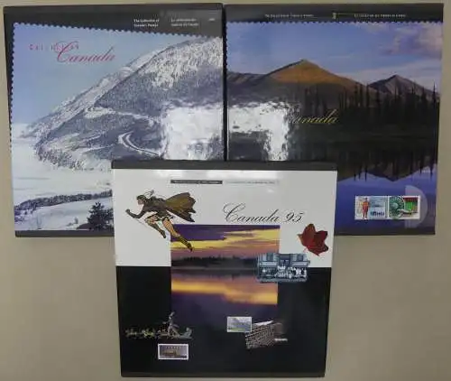 Kanada 3 Jahrbücher von 1995-1997 postfrisch #NS018
