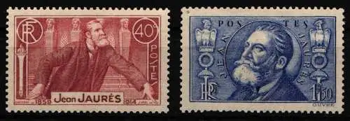 Frankreich 324-325 postfrisch Jean Jaures #NM011