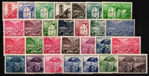 Andorra franz. Lot aus 103-141 postfrisch #NM016