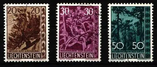 Liechtenstein 399-401 gestempelt Bäume #NM047