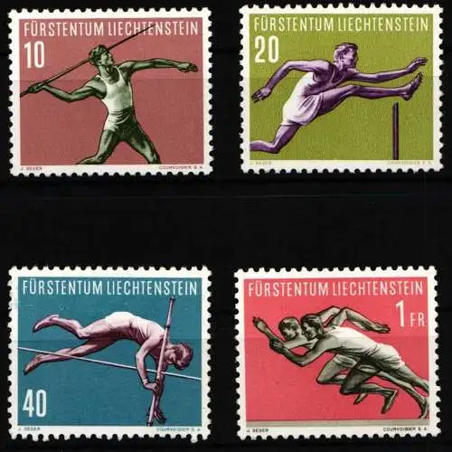 Liechtenstein 342-345 postfrisch Sport #NM060