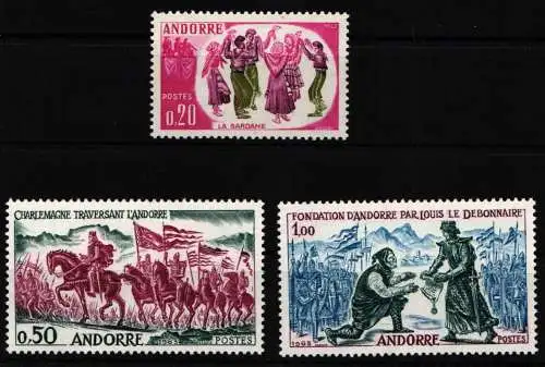 Andorra franz. 179-181 postfrisch #NM045