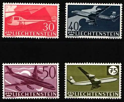 Liechtenstein 391-394 postfrisch Flugpostmarken #NM048