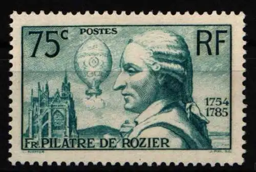 Frankreich 318 postfrisch Pilatre de Rozier #NM015