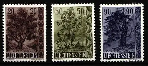 Liechtenstein 371-373 postfrisch Bäume #NM053