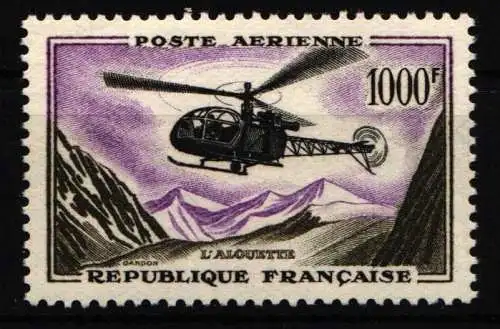 Frankreich 1177 postfrisch Hubschrauber, Helikopter #NM030