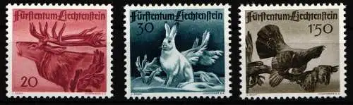 Liechtenstein 249-251 postfrisch Tiere #NM079