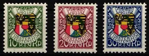 Liechtenstein 75-77 postfrisch Caritas #NM086