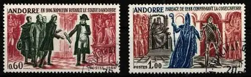 Andorra franz. 183-184 gestempelt #NM043