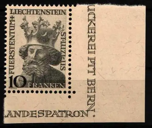 Liechtenstein 247 Ecke ur postfrisch Hl. Luzius #NM081