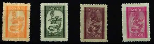 Macau 371-374 postfrisch Drachen #KC810