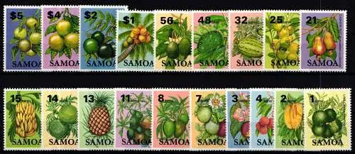 Samoa 516-534 postfrisch Pflanzen #KC856