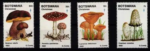 Botswana 317-320 postfrisch Pilze #KC848