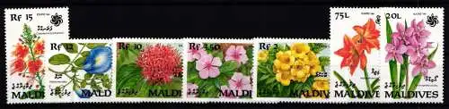 Malediven 1457-1463 postfrisch Pflanzen #KC892