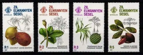 Seychellen Äußere Seychellen 133-136 postfrisch Pflanzen #KC905