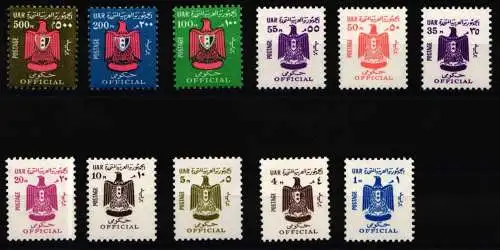 Ägypten 80-90 postfrisch Dienstmarken / Staatswappen #KC947